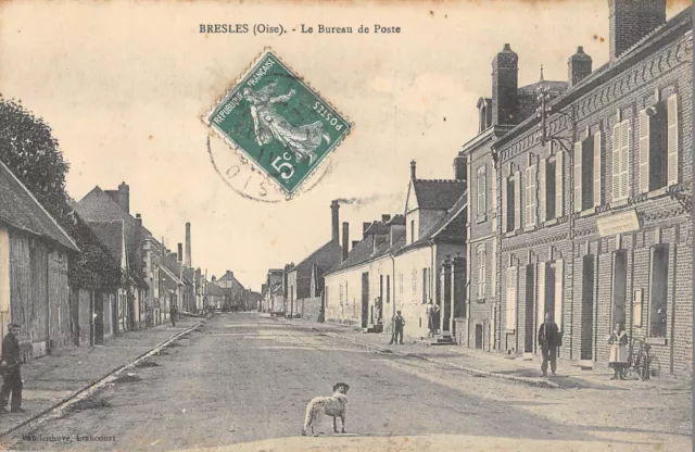 Cpa 60 Bresles / Bureau De Poste