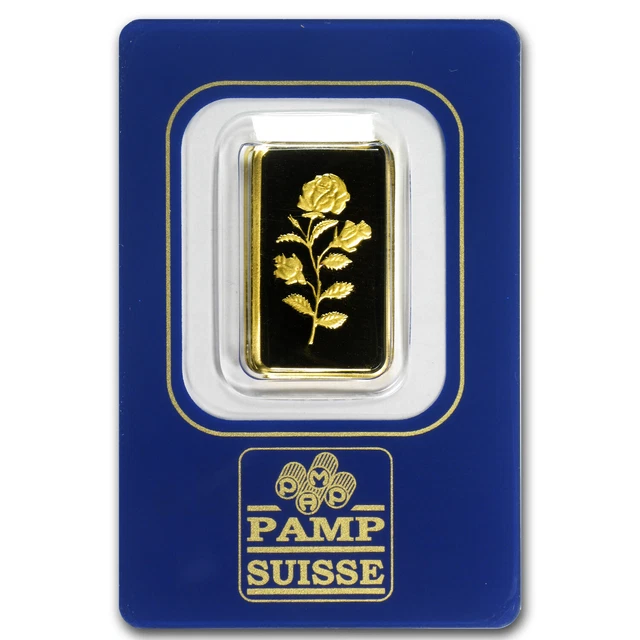 5 gram Gold Bar - PAMP Suisse Rose (In Assay) - SKU#71979 5 gram Gold Bar - PAMP Suisse Rose (In Assay) - SKU#71979