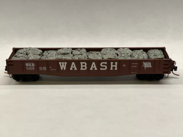 Micro-Trains 046 00 270 Gondola with Crushed Metal Load Wabash #11615 N-Scale