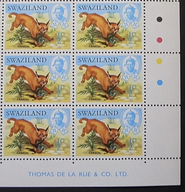 SWAZILAND 1969 SG161 ½c. CARACAL-  MNH