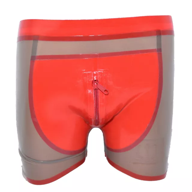 Lattice Pantaloncini - Trasparente con Rosso Orlo Size:XL (5)