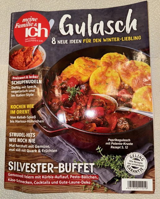 MEINE FAMILIE &amp; ich 1/2024: Gulasch 8 Neue Ideen mit Extra-Heft Schnell ...