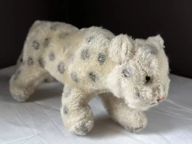 RARE Vintage Mohair Stalking Leopard ~ No IDs