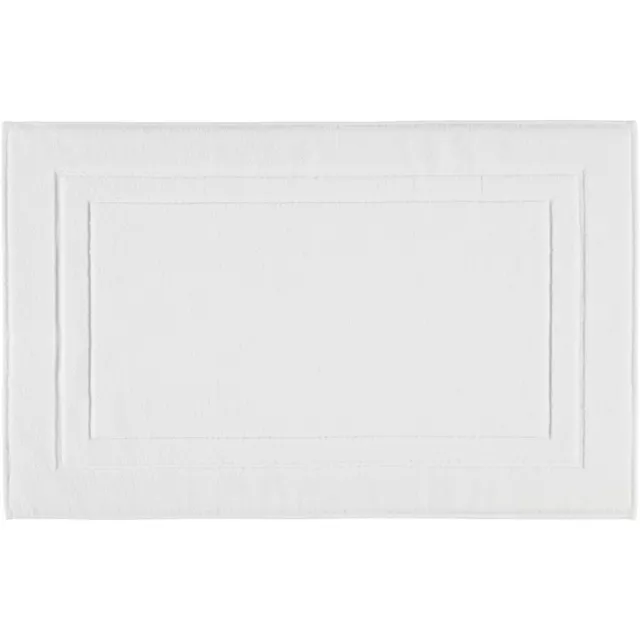 Cawö  Badematte Classic uni 303-600 weiß 100% Baumwolle 50 x 80 cm