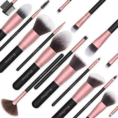 Pennelli Make Up EmaxDesign Set di 18 Pennelli per il Trucco Professionali fo... 2