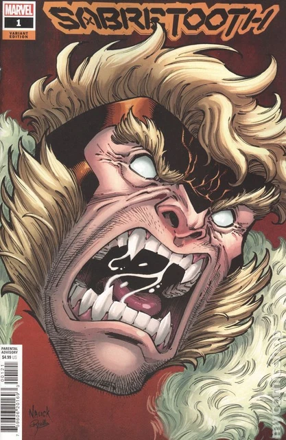 Sabretooth 1B Nauck Headshot Variant NM 2022 Stock Image