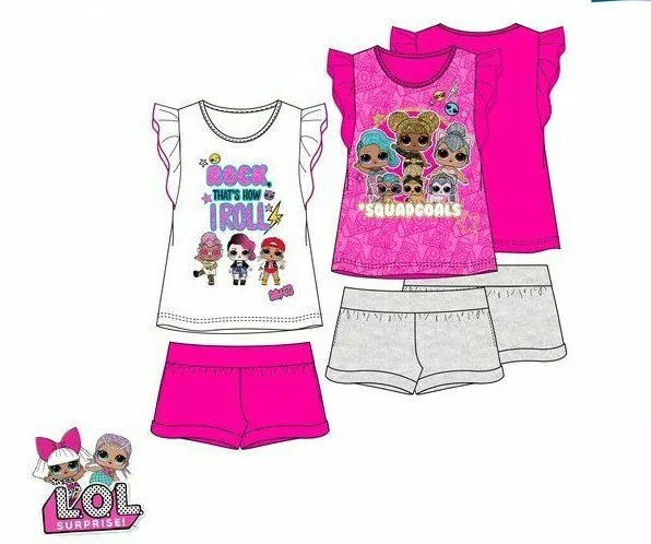 Abbigliamento bambina LOL SURPRISE completo estivo da bimba 5 6 7 8 9 10 anni