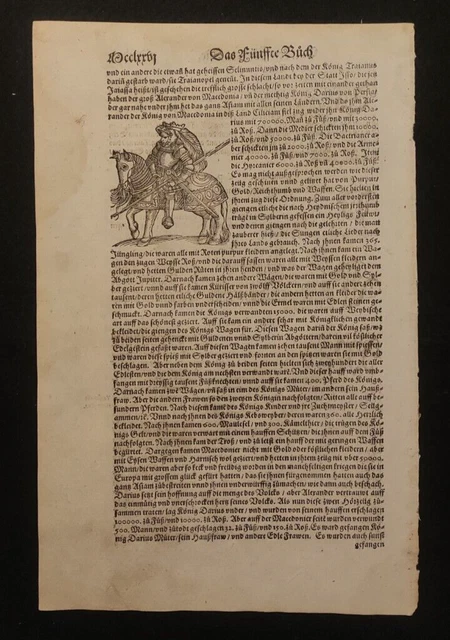 Cavaliere Medioevo Sebastian Munster Xilografia 1574
