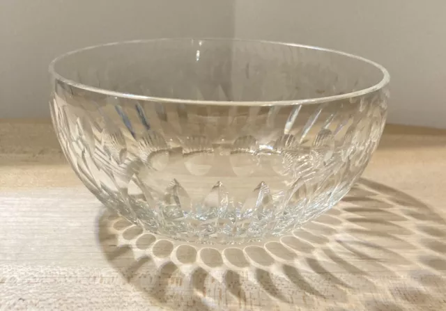 Hawkes Cut Crystal Dessert Bowl Mallory Pattern 4.5” Wide