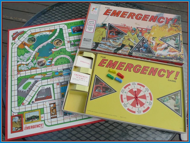 Emergency Board Game 1974 Milton Bradley TV Series Complete Vintage 4406 USA