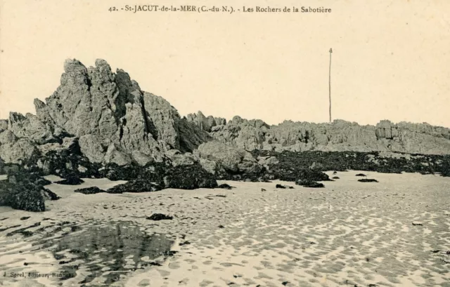 *35394 cpa 22 Saint Jacut de la Mer - Les Rochers de la Sabotière