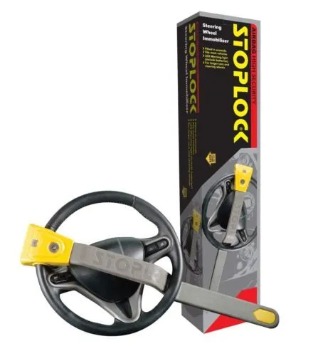 Stoplock Car Van Steering Wheel Security Crook Lock Airbag Compatable 4x4 2