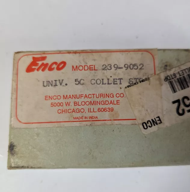 Enco 239-9052 Universal 5C Collet Stop Set with Spring Ejector 3