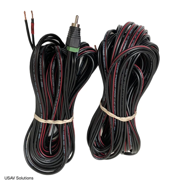 12 Ft Bose Lifestyle Cube Speaker Extension Cable – RCA Male To Female, 18 AWG
