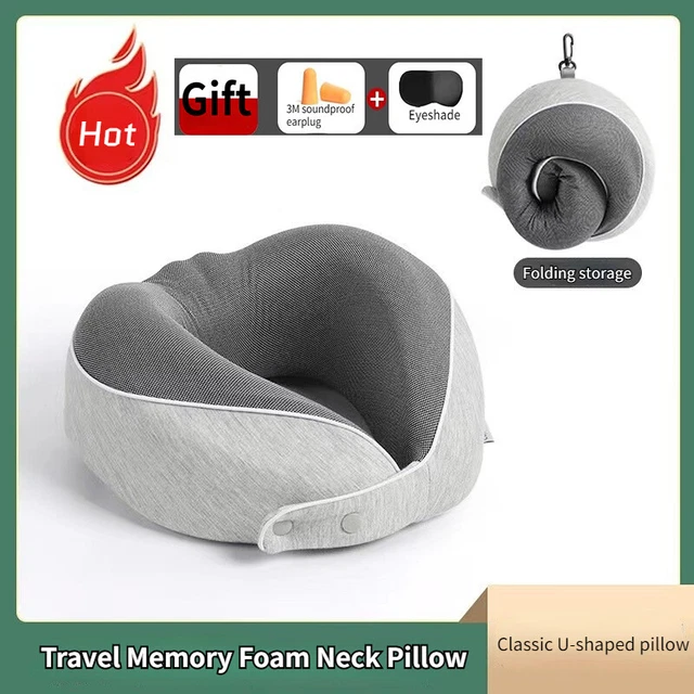 Luxury Premium Memory Foam U Shaped Neck Support Head Rest Cushion Travel Pillow