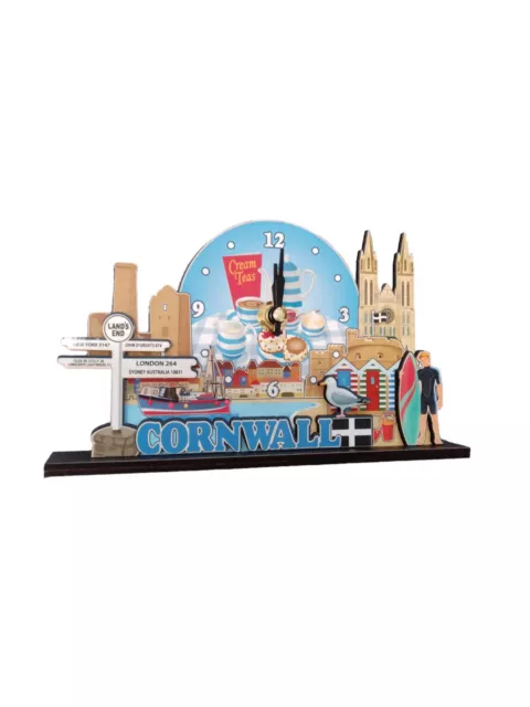 CORNISH CLOCK CORNWALL Clock Kernow Wood Standing Clock New UK £9.99 ...