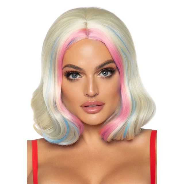 Womens Harley Wavy Bob Adult Costume Wig