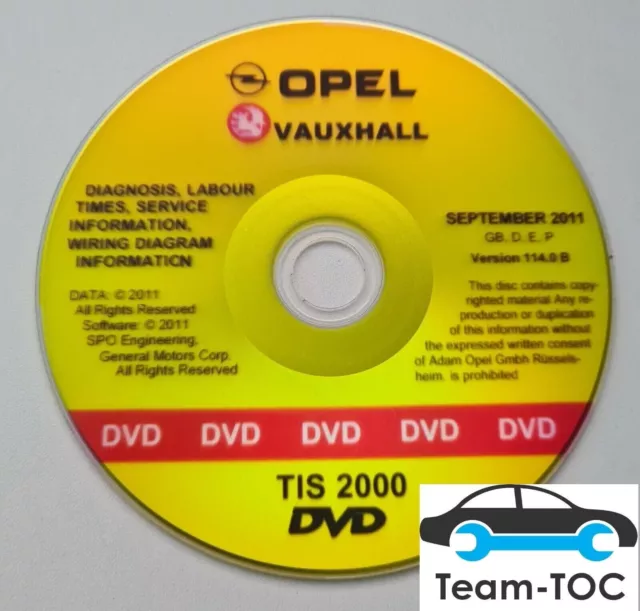 ✅ Opel TIS Werkstatthandbuch Reparaturanleitung Agila-Zafira letzte Version DVD