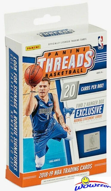 2018-19 Panini Threads Basketball Hanger Box – Luka Doncic, Shai, Trae Young Rookie Cards!