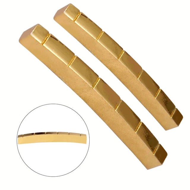 Sillet De Guitare à 6 Cordes De 43 Mm – Écrous En Laiton Pré-fendus De Rechange Pour Guitare électrique De Style EPI LP SG