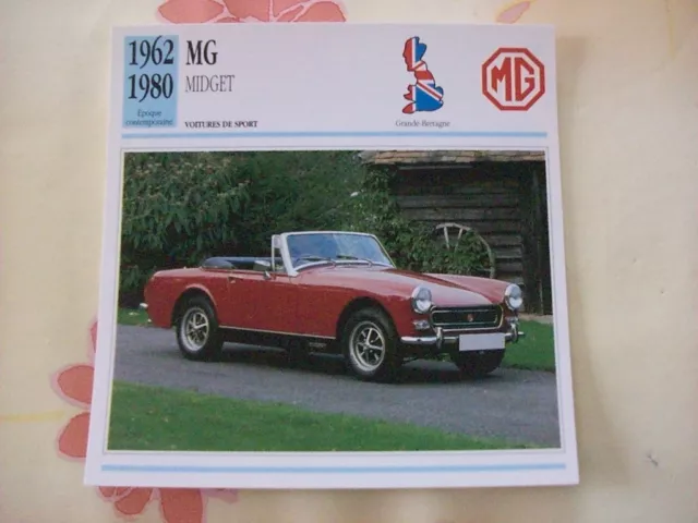 Carte Fiche Mg Midget