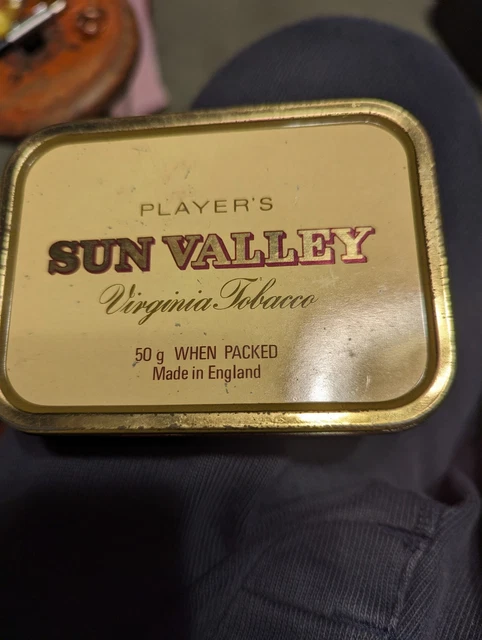players sun valley tobacco tin VINTAGE THREE PLAYERS Sun Valley Tobacco Tins empty £6.52