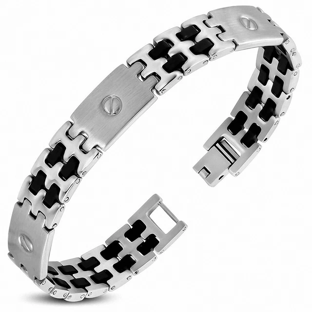 Braccialetto per cremazione per ceneri – Bracciale in acciaio inox per urna commemorativa funebre da uomo, per ceneri umane e animali domestici, Metallo, non noto