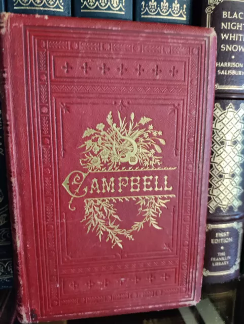 Poetical Works of Thomas Campbell_ca 1890_Hardcover_Fine Binding_Very Good