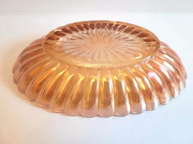 Vintage Marigold Carnival Glass Serving Bowl - Stunning 3