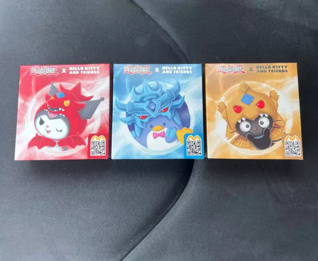 🎁🧸 3 x Yu-Gi-Oh x Hello Kitty and Friends McDonald’s Happy Meal Plushies OVP!