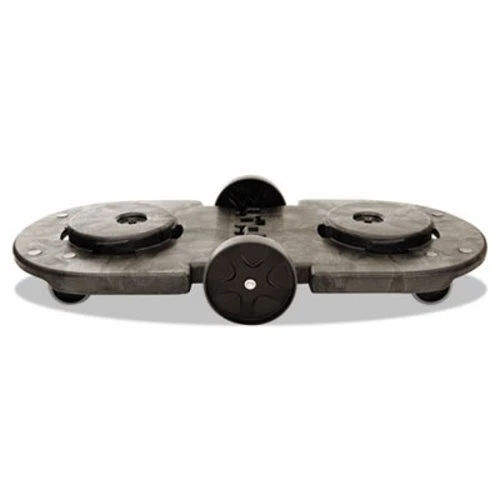 Rubbermaid Tandem Dolly, Two-Container, 300 lb Cap, Black, Each (RCP264600BLA)