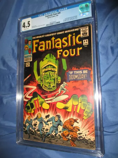 FANTASTIC FOUR #49 CGC 4.5 ~1st Cover App of Galactus & Silver Surfer 1966