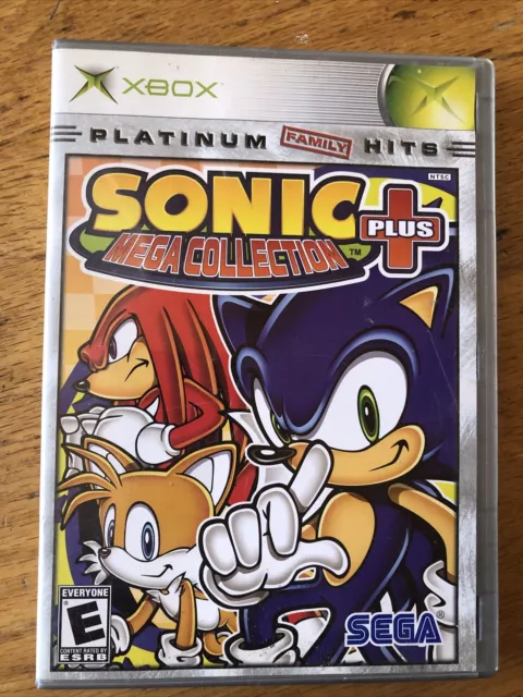 Sonic Mega Collection Plus (Microsoft Xbox, 2004)-Case And Manual Only No Game