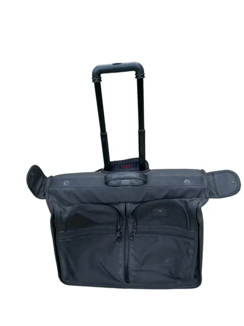 Preowned TUMI Black Ballistic Nylon Wheeled Rolling Garment Bag Luggage