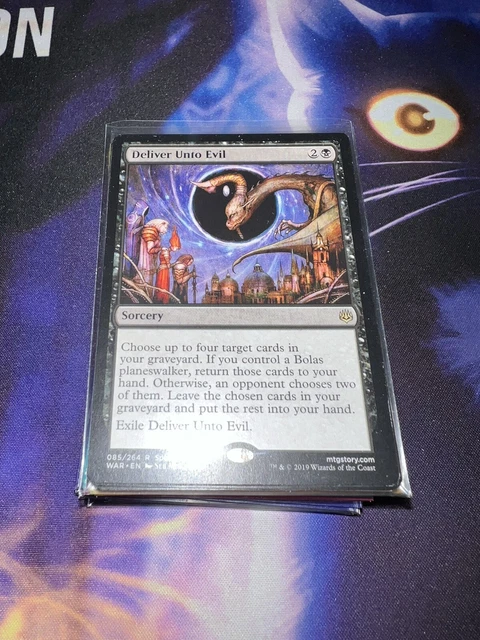 Deliver Unto Evil 1x FOIL WAR MTG War of the Spark Rare MINT black Deliver Unto Evil 1x FOIL WAR MTG War of the Spark Rare MINT black