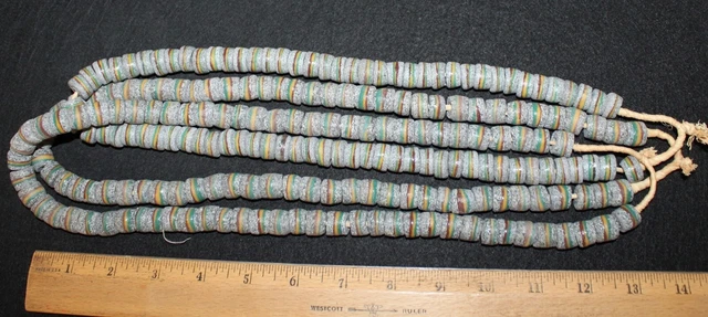 (3) Strands of Striped Trade Beads