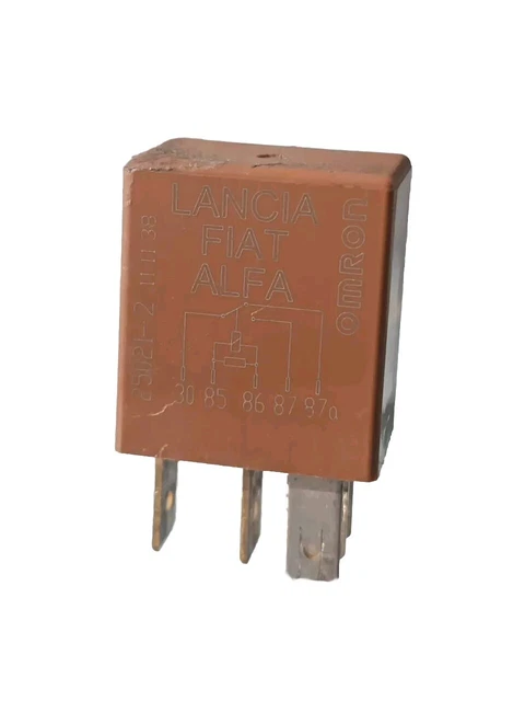 Relais Rouge Birton 4 Broches 12V 30A - Compatible Fiat, Alfa, Lancia, Réf. 1/11308/85E, Occasion