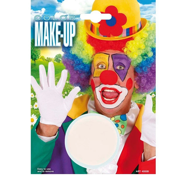 Impermeabile Make Up Clown Bianco Trucco Clownweiß Bianco Clownschminke