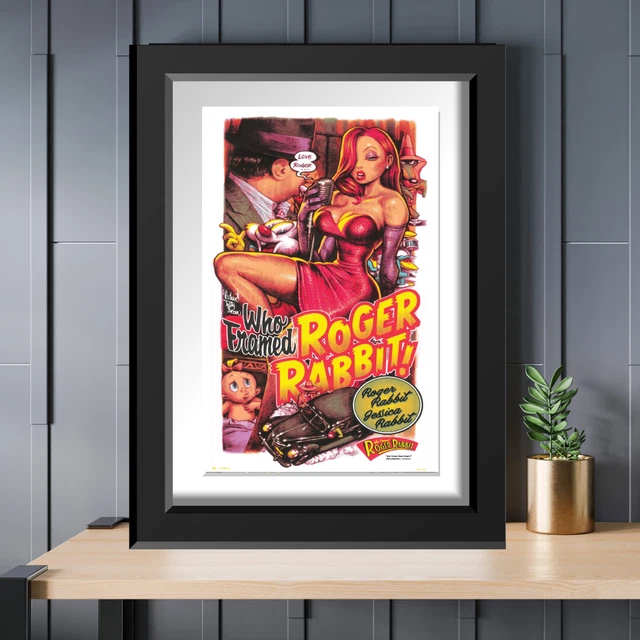 DISNEY WHO FRAMED Roger Rabbit Jessica & Eddie Valiant 13x19 Poster ...