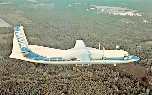 Airline Postcards Mississippi Airlines, Inc. Fokker F-27 Friendship