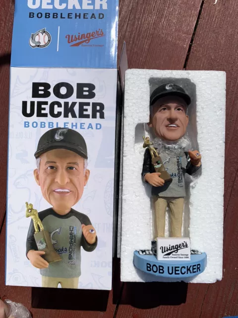 2022 Lakeshore Chinooks Bob Uecker "Nwl Trophy" Sga Bobblehead Brewers ~ Nib