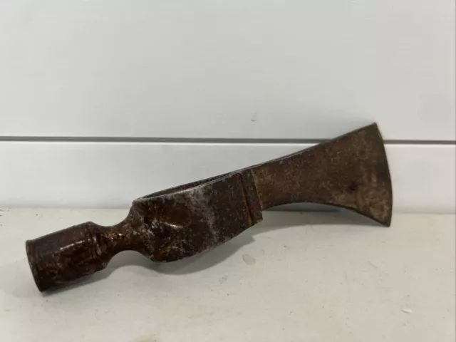 ANTIQUE INDIAN TRADE AXE SMOKING PIPE TOMAHAWK head ANTIQUE INDIAN TRADE AXE SMOKING PIPE TOMAHAWK head