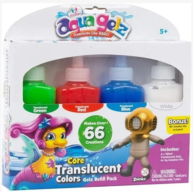 Aqua Gelz Core Translucent Colors Refill Pack 66 Creations Squishy Creations Toy