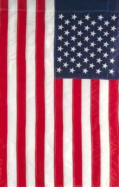 USA American Flag 12" x 18" 12x18 Embroidered Garden Sleeve Hem Pole USA SHIPPER