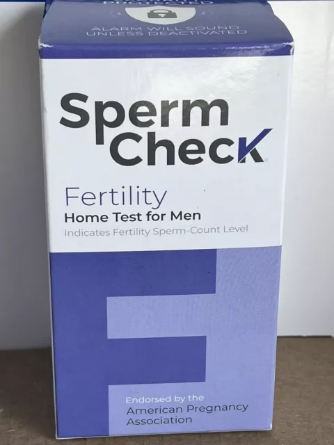 Prueba casera de fertilidad Sperm Check para hombres indica nivel de recuento de espermatozoides EXP 1/2025+