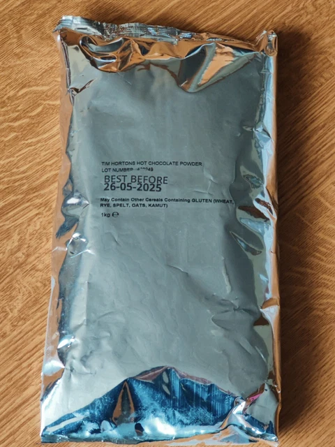 Tim 0085 Powder TIM HORTONS HOT Chocolate Powder 1kg Best Before 26.05.2025 £13.00 ...