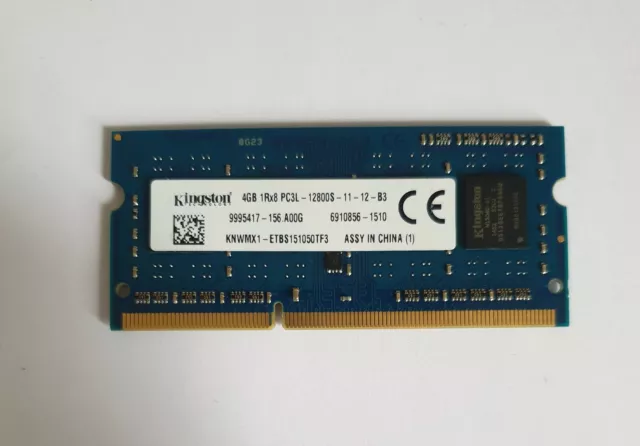 KINGSTON 1X4GB 4GB KNWMX1-ETB 1Rx8 PC3L 12800S Laptop Ram Memory