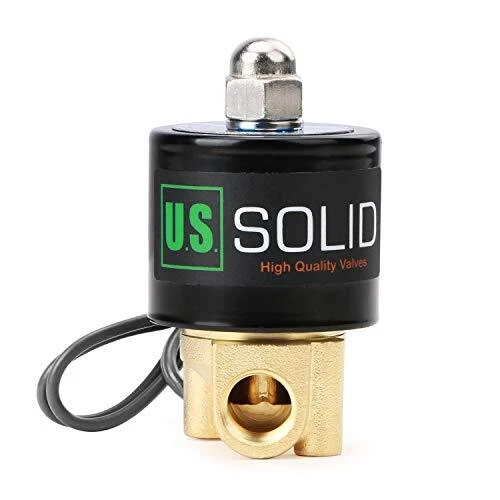 U.S. Solid 24V DC 1/4" G Elettrico elettrovalvola Ottone normalmente (D7B)