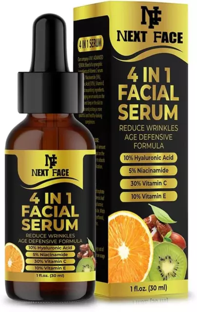 Organic Vitamin C Serum for Face & Hyaluronic Acid. Anti-Aging,Wrinkles,Dark Spo