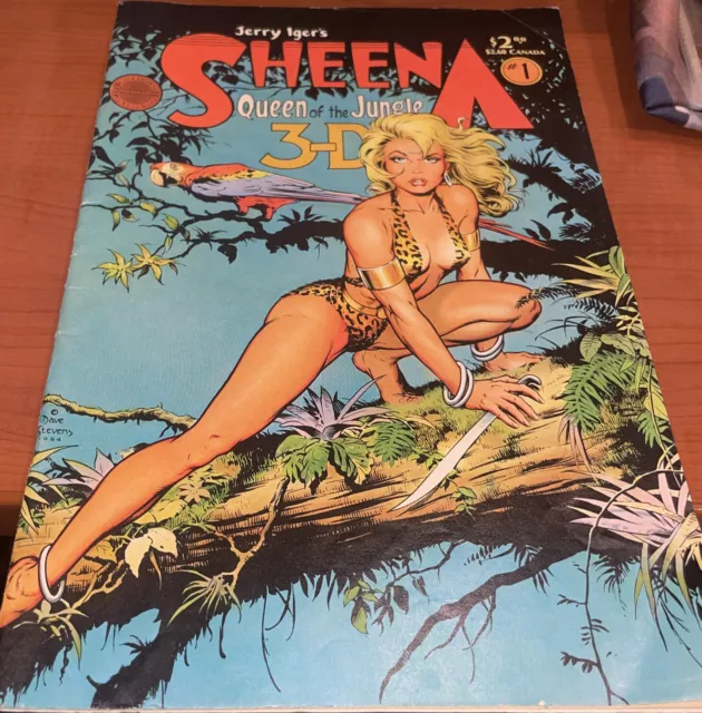 Sheena Queen of the Jungle 3-D Key Issue #1 Jerry Iger Blackthorn Pub. (1985)